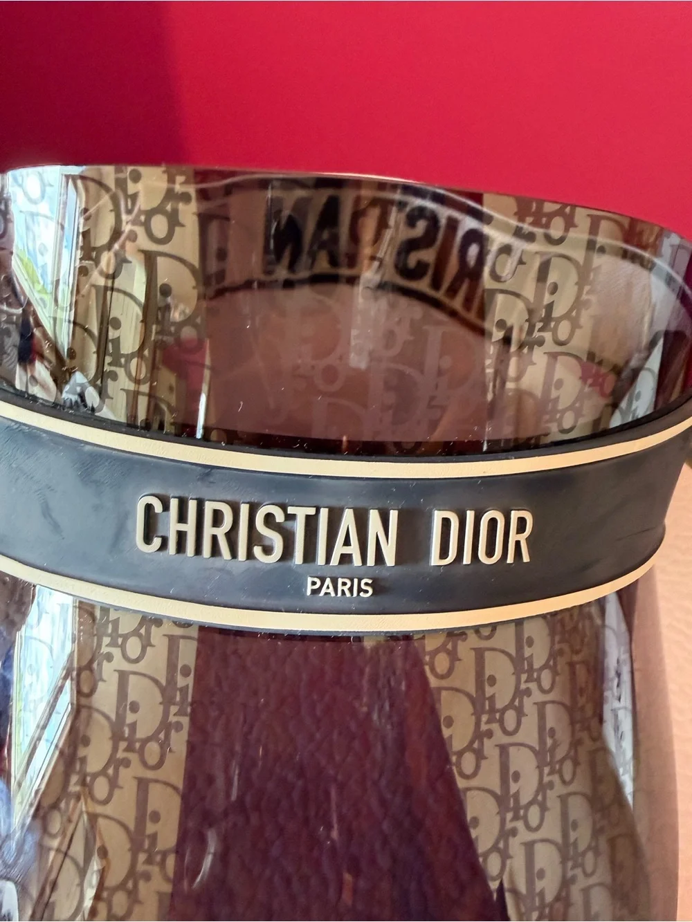 Oblique DiorClub V1U Sun Visor Blue